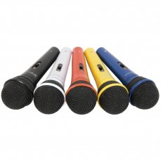 QTX sada dynamických mikrofonů XLR, 5 barev