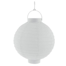 Lampion se světlem 20 cm, bílá