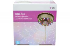 QTX MBM-101 Motor pro zrcadlové koule s LED diodami, 6 ot./min