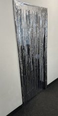 Metalický dveřní závěs, 200 x 100 cm, zelený