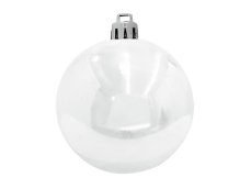 Vánoční dekorační ozdoby, 10 cm, bílé, 4 ks Vánoční dekorační ozdoby, 10 cm, bílé, 4 ks