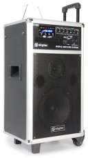 Skytec ST-100, mobilní 8" zvukový systém CD-MP3-SD-USB-2xVHF 100W