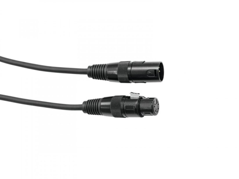 Eurolite DMX kabel XLR 5pin, 10m dléka, černý