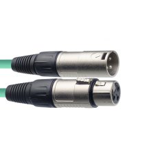 Stagg SMC6 CGR, mikrofonní kabel XLR/XLR, 6m, zelený