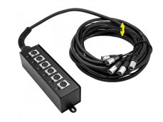 Omnitronic MUS-610, multicore kabel se stageboxem, 6IN XLR, 10 m