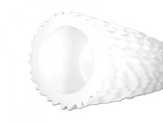 Lamella designový květináč 140cm, bílý