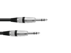 Omnitronic kabel Jack 6,3 mm stereo/Jack 6,3 mm stereo, 3m Omnitronic kabel Jack 6,3 mm stereo/Jack 6,3 mm stereo, 3m