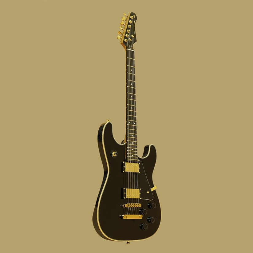 Stagg 30TH LEGACY BLK, elektrická kytara, černá