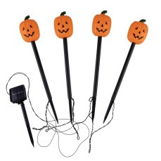 Světla ve tvaru dýně, 4 LED Světla ve tvaru dýně, 4 LED