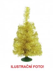 Umělý vánoční stromek stolní jedlička zlatá, 45 cm - použito (83500281)