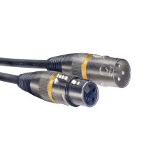 Stagg SMC6 YW, mikrofonní kabel XLR/XLR, 6m, žluté kroužky