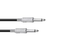 Kabel KC-15 2x Jack 6,3 mono 1,5 m, černý Kabel KC-15 2x Jack 6,3 mono 1,5 m, černý