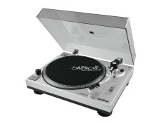 Omnitronic BD-1350, gramofon s řemínkovým pohonem, stříbrný Omnitronic BD-1350, gramofon s řemínkovým pohonem, stříbrný