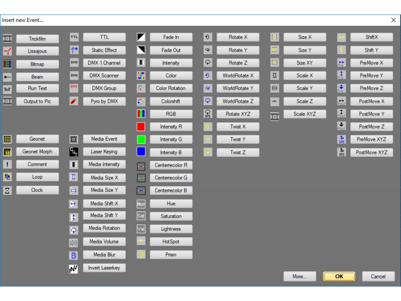 Laserworld Showcontroller, software pro laser na USB