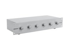 Omnitronic 6-ti zónový PA ovladač hlasitosti 45W stereo, stříbrný Omnitronic 6-ti zónový PA ovladač hlasitosti 45W stereo, stříbrný
