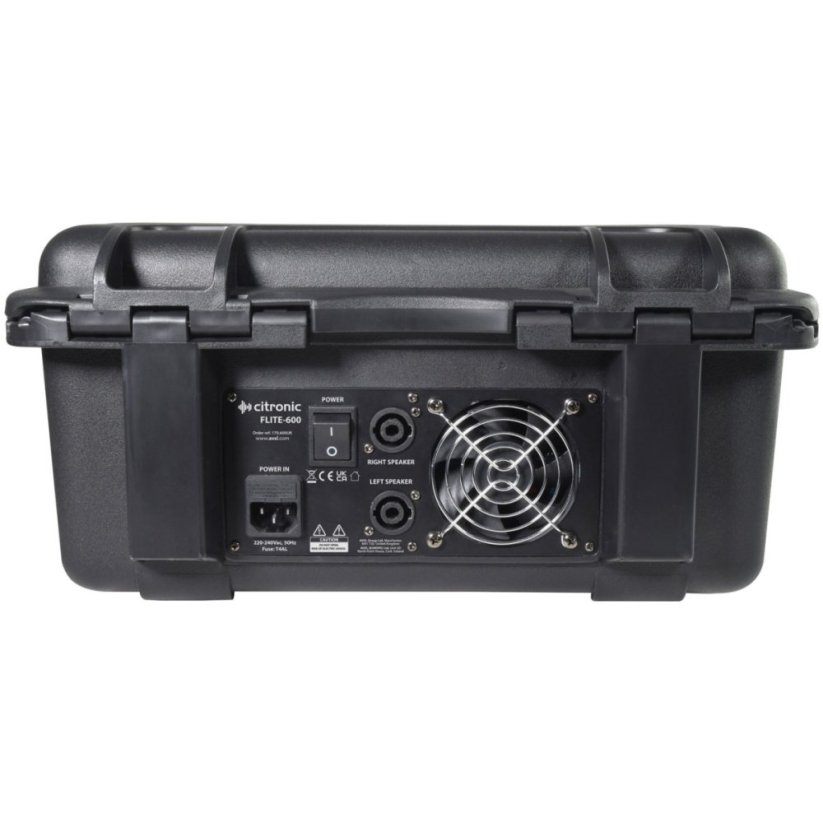 Citronic FLITE-600 aktivní mixážní pult 2x 300W, 2x UHF mikrofon, DSP efekty