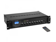 Omnitronic MA-240P, 100V mixážní zesilovač, MP3/USB/SD/BT, 240W Omnitronic MA-240P, 100V mixážní zesilovač, MP3/USB/SD/BT, 240W