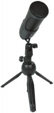 Citronic CU-50, USB mikrofon se stolním stojanem, černý