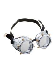 Steampunk brýle stříbrné