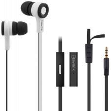 AV:link gumová sluchátka s handsfree, černo-bílá AV:link gumová sluchátka s handsfree, černo-bílá