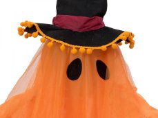 Halloween duch s čarodějnickým kloboukem, 150 cm Halloween duch s čarodějnickým kloboukem, 150 cm