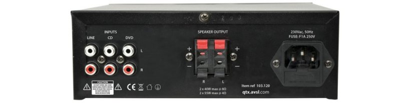 QTX KAD-2 digitální stereo zesilovač, 2x40W