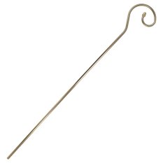 Zlatá mikulášská berla kovová, 200cm