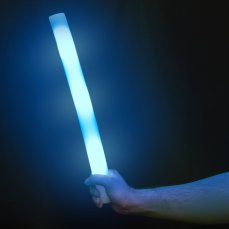Pěnová tyč s LED světlem, balení 10 kusů, modrá