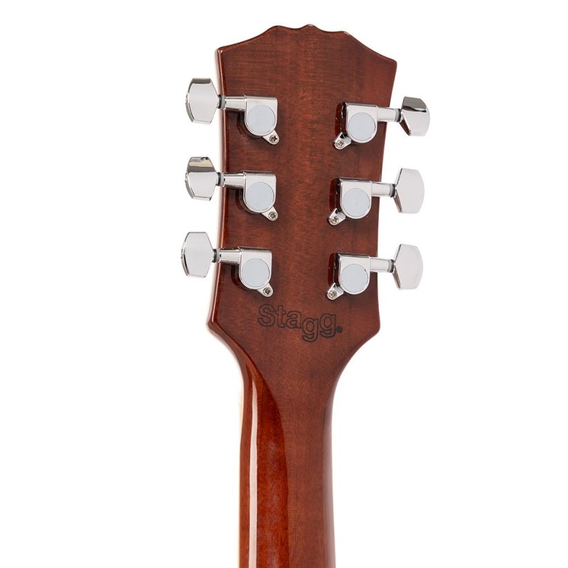 Stagg SEL-STD SILVER, elektrická kytara, stříbrná