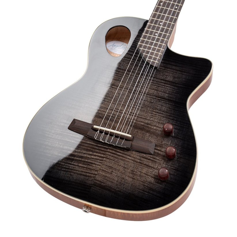 Angel Lopez SHERRY CE BK, elektroakustická klasická kytara