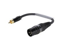 Sommer cable adaptér 3-pol XLR(M) / RCA(M) Sommer cable adaptér 3-pol XLR(M) / RCA(M)