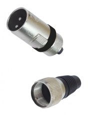 Omnitronic XLR zástrčka 3-pin na kabel, balení 10ks