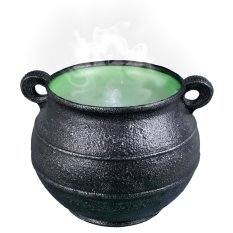 Halloween čarodějnický kotel s mlhou