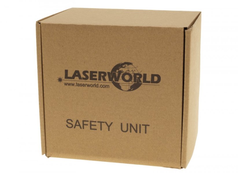 Laserworld tlačítko nouzového zastavení