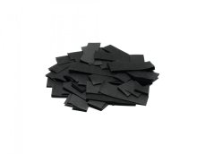 Tcm Fx pomalu padající obdélníkové konfety 55x18mm, černé, 1kg