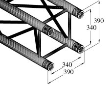 Quadsystem TQ390 500 rovný díl