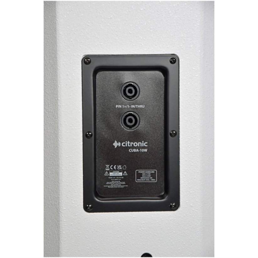 Citronic CUBA-10W, pasivní 10" reprobox, 270W, bílý