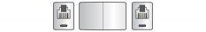 AV:link adaptér RJ11 6P4C samice - RJ11 6P4C samice