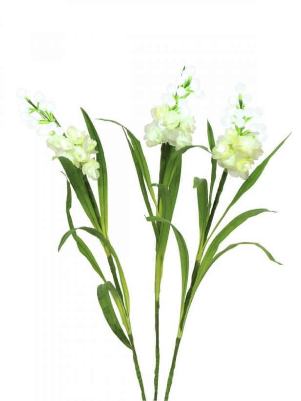 EUROPALMS Sada arum, 3 větve s LED bílé 85cm