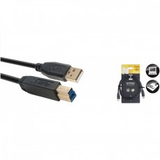 Stagg NCC1,5U3AU3B, USB kabel/STD A-B 3.0 1,5m