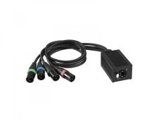Eurolite DNK-1, síťový rozbočovač DMX signálu, 1x RJ45/4x XLR samec