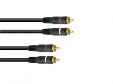 Kabel CC-100, propojovací kabel 2x 2 RCA zástrčka HighEnd, 10m