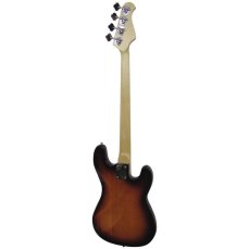 Dimavery PB-320, elektrická baskytara levoruká, sunburst