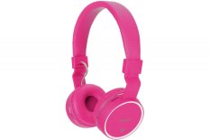 AV:link PBH-10 bezdrátová Bluetooth SD sluchátka, růžová
