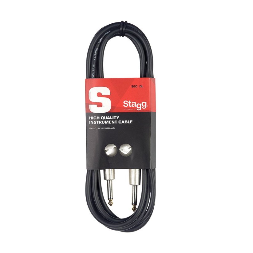 Stagg SGC6DL, kabel JACK/JACK, 6m