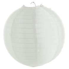 Nylonový lampion 30 cm, bílá