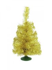 Umělý vánoční stromek, stolní jedlička zlatá, 45 cm