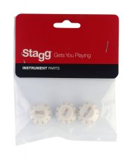 Stagg SP-KNST-WH, knoflíky na potenciometry pro el. kytaru