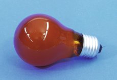 Omnilux A19 230V/25W E-27, oranžová