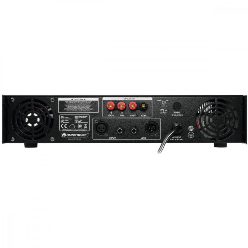 Omnitronic PAP-240, 100V zesilovač, 240W